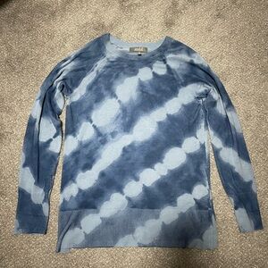 Marled Blue Tie Dye Sweater Tunic
